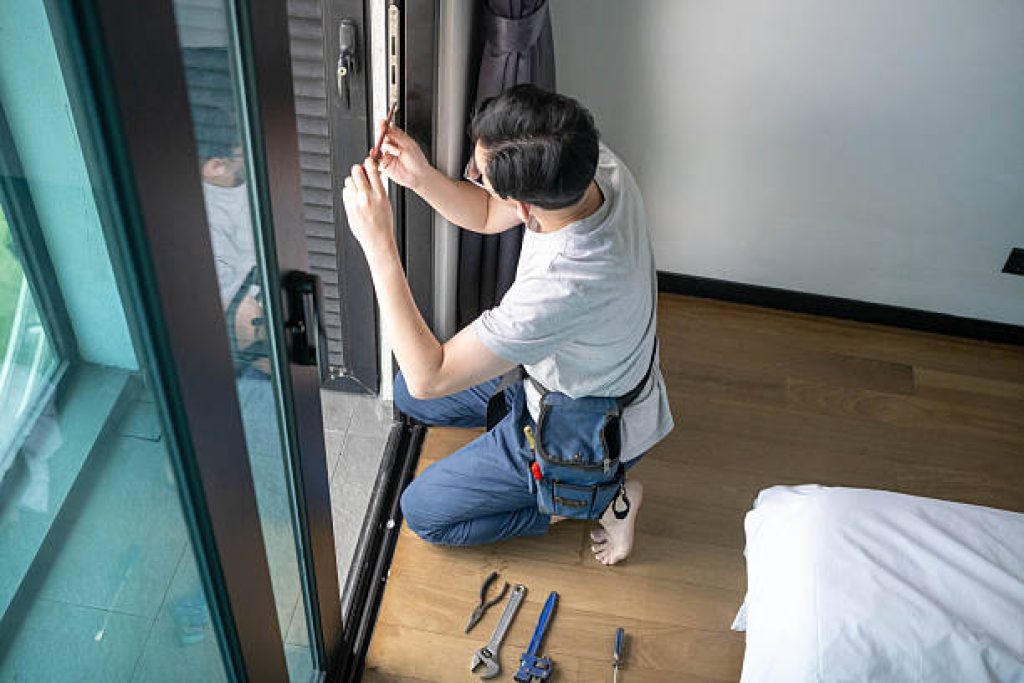 glass door